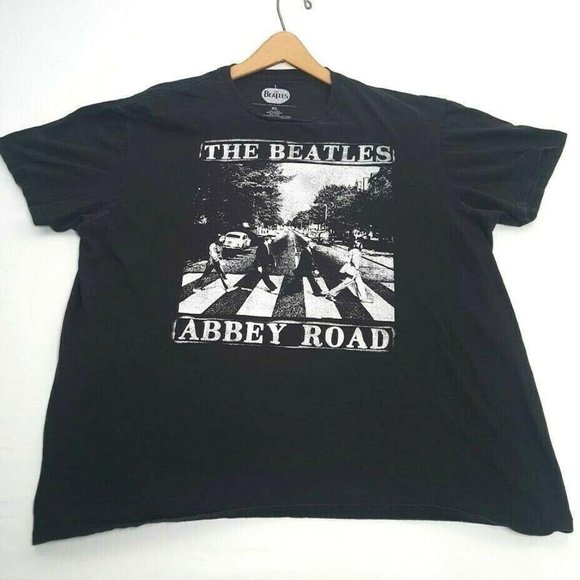 The Beatles Other - The Beatles Abbey Road Black Men's Graphic Tee T-Shirt XL